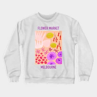 Flower Market from Melbourne Crewneck Sweatshirt